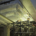 Restaurant decoration custom modern crystal chandeliers csa lights